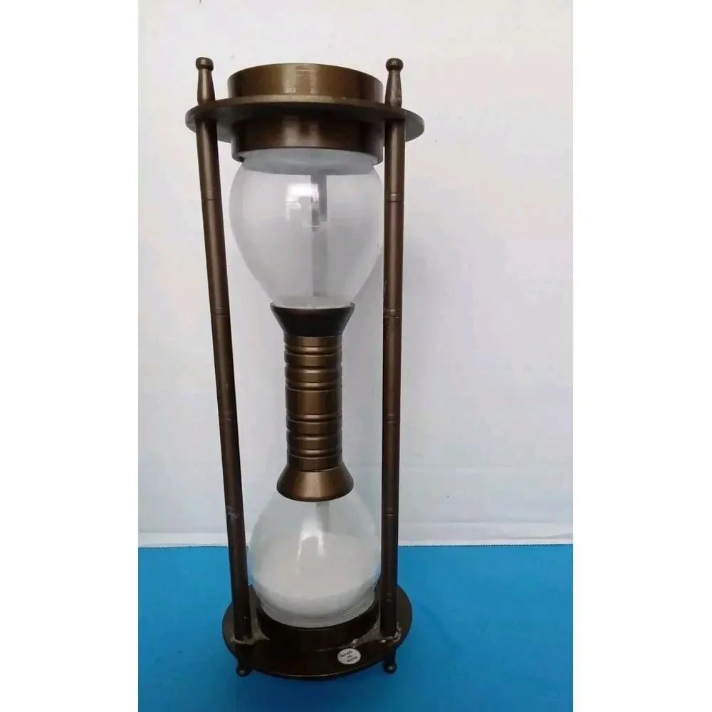Vintage Hourglass‎ Sand Timer Bronze Finish Home Decor Accent Piece